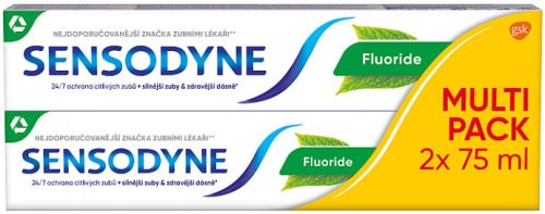 Sensodyne zubn� pasta Fluoride 2x75 ml Sensodyne zubn� pasta Fluoride 2x75 ml